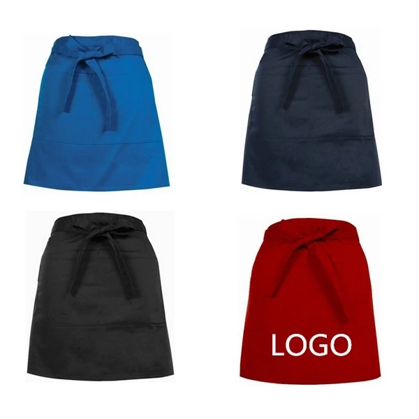 Short Waist Apron with Pocket 1