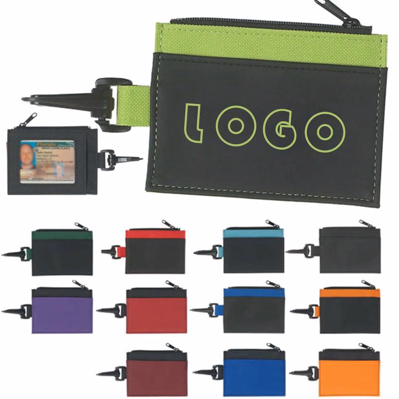 MOQ 50 Mini Zipper Coin Wallet with Hook