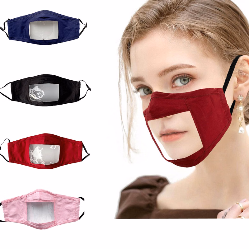 "Custom Reusable Clear Mouth Face Mask "