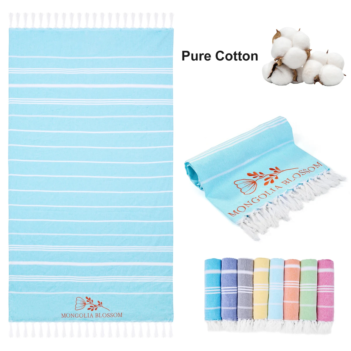 Embroidery Turkish Beach Towel 100% Cotton 1