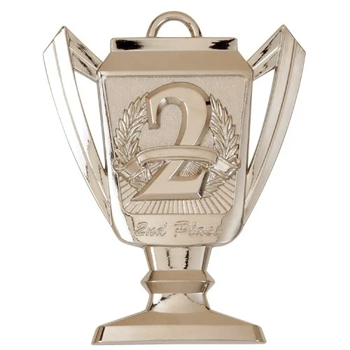 2nd Place Trophy Medal, 2 3/4" Tall 1