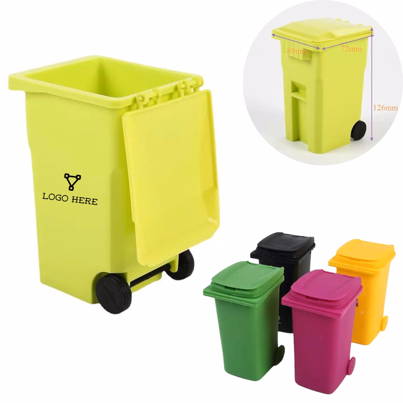 Mini Curbside Garbage Trash Bins Pen Holder
