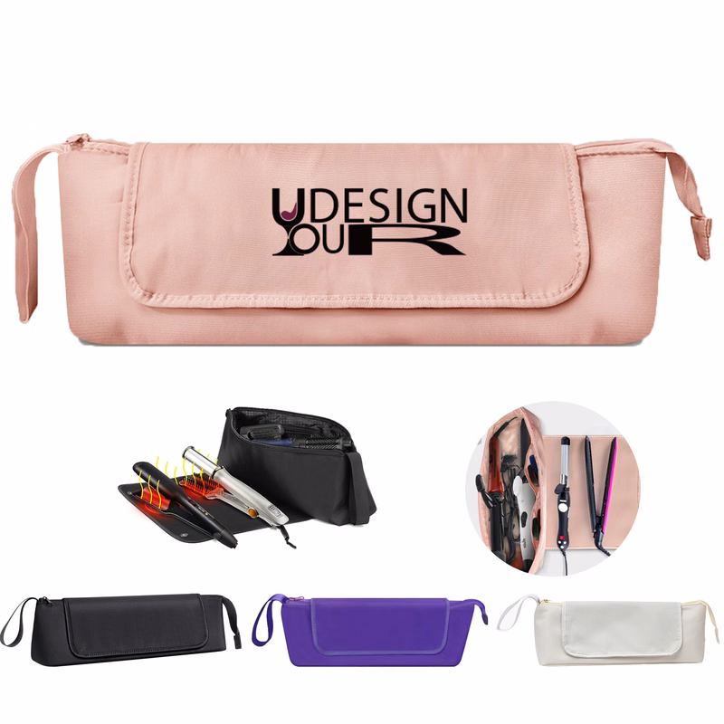 Heat Resistant Travel Bag for Hair Tools, 2-in-1 Design
