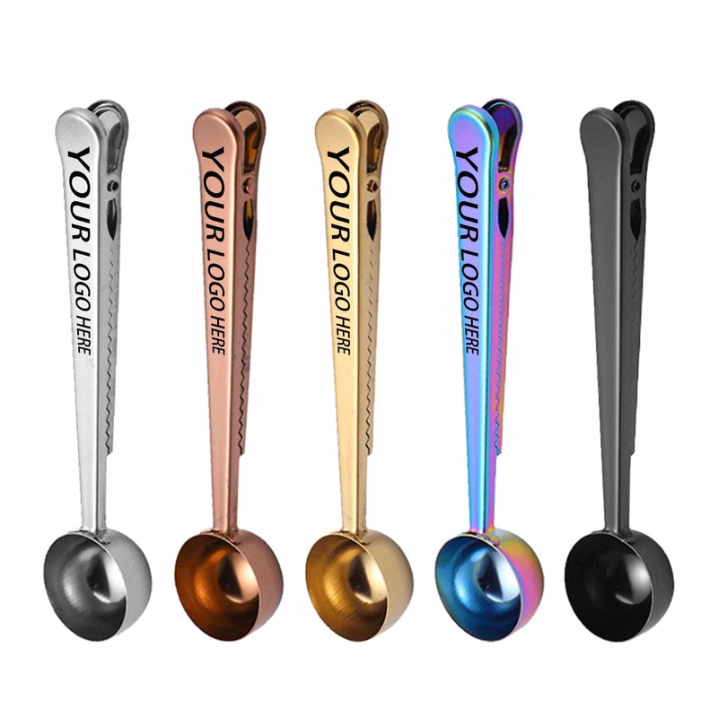 Stainless Steel Measuring Spoon Clip For Canister