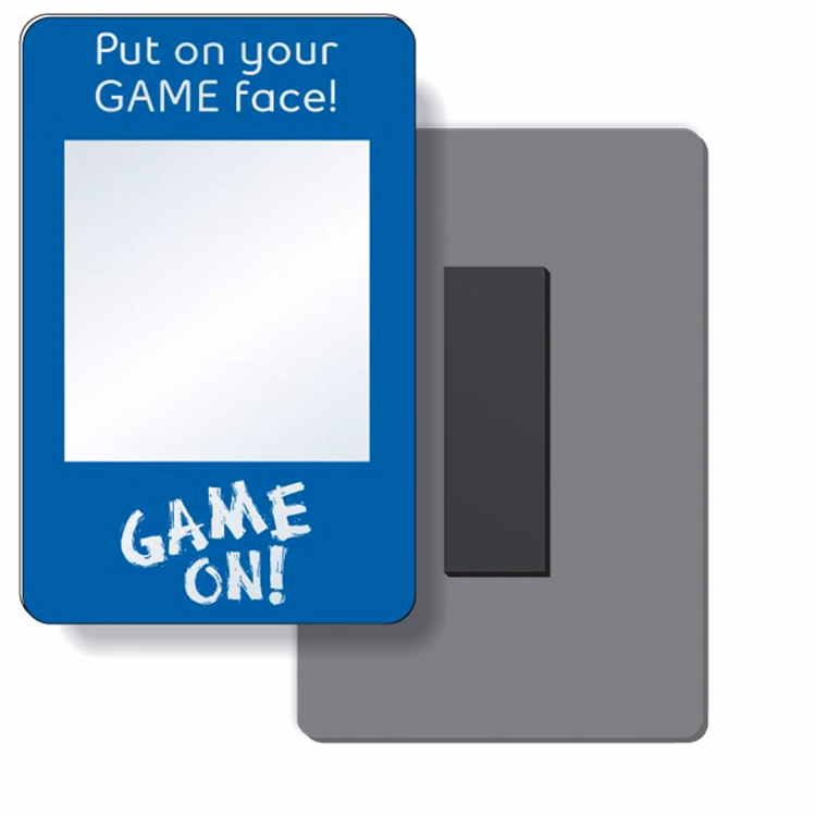 Co-Polyester Magnetic Mirror Rectangle Shape (2.75"x4.25"), Spot Colours