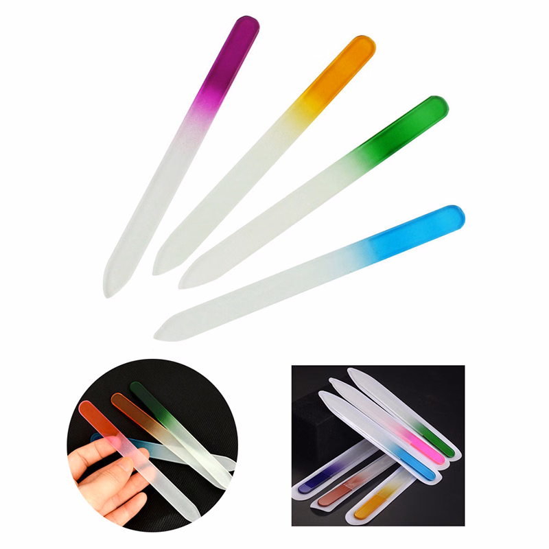 Colorful Tempered Glass Beauty Nail File