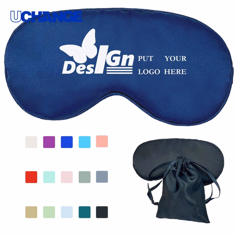 Full Color Silk Sleep Eye Mask Cover 8"x4"