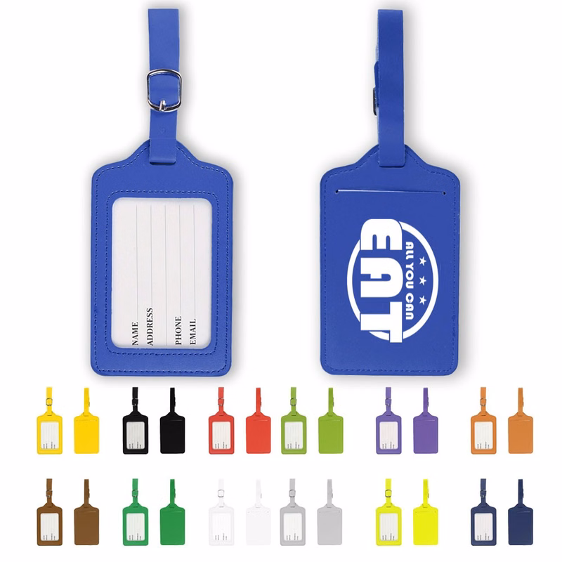Premium Pu Leather Luggage Tag for Travel