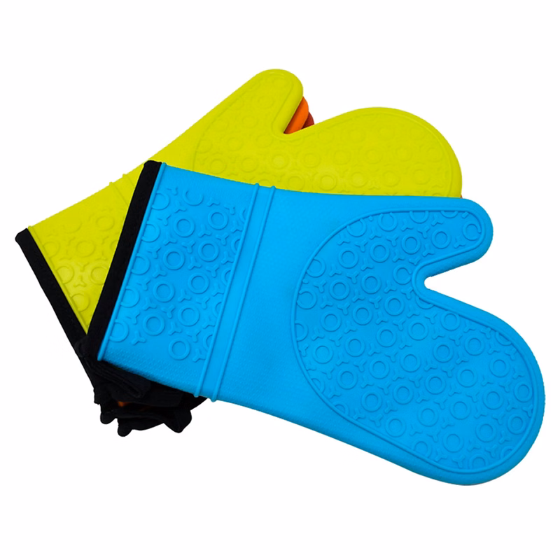 Custom Silicone Heat Resistant Oven Mitts