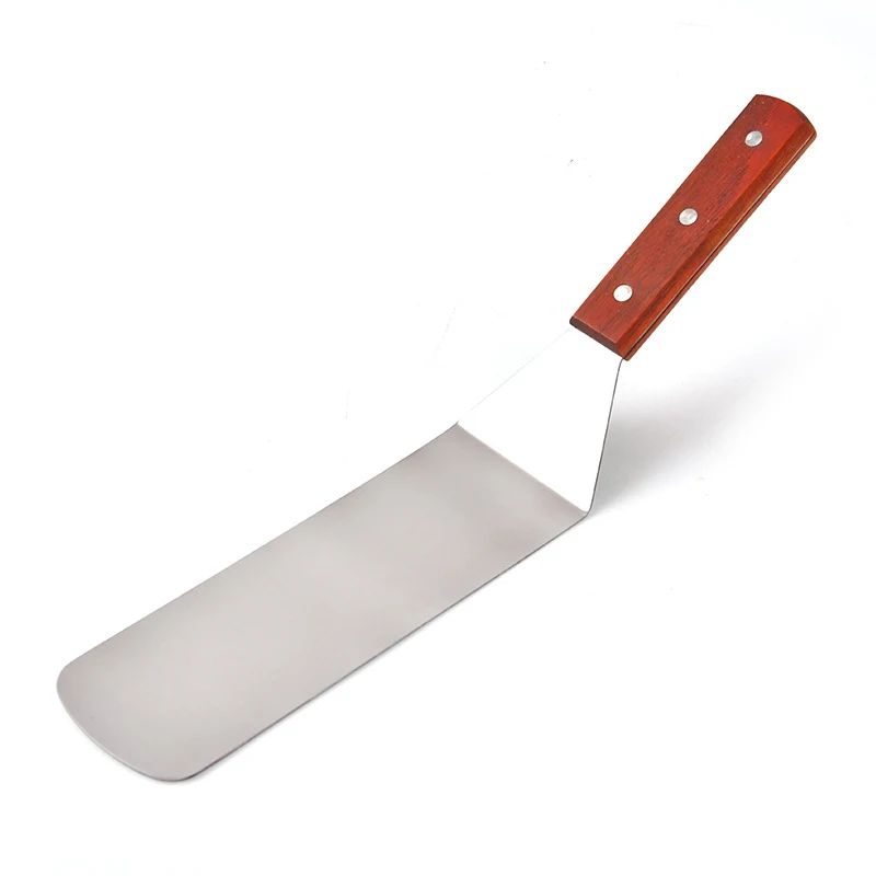 Stainless Steel Wooden Handle Frying Spatula 1