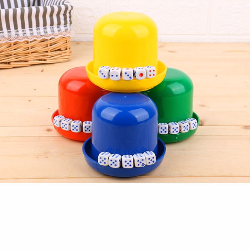 Dice Cup W/Five Pieces Dice