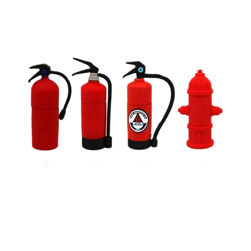 PVC 3D Fire Extinguisher USB Flash Drives 1