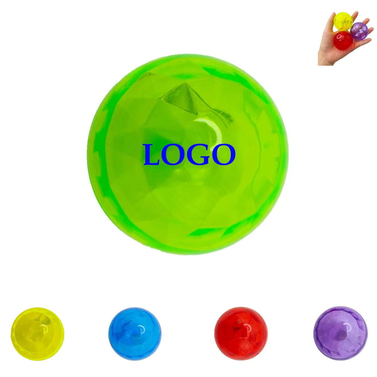 2 Inch Diamond Bouncy Ball 1
