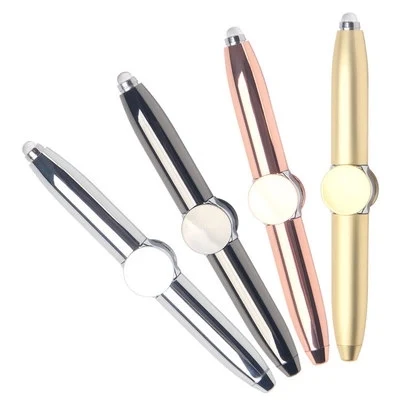 Hand Fidget Metal Pen with Flashlight 1