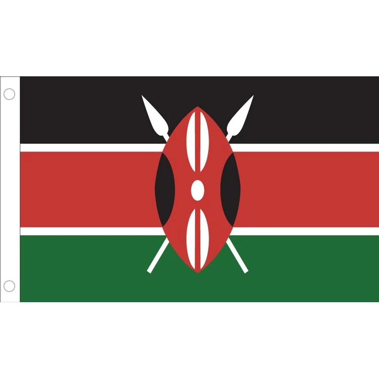 Kenya Flag - 2' x 3' - Nylon 1