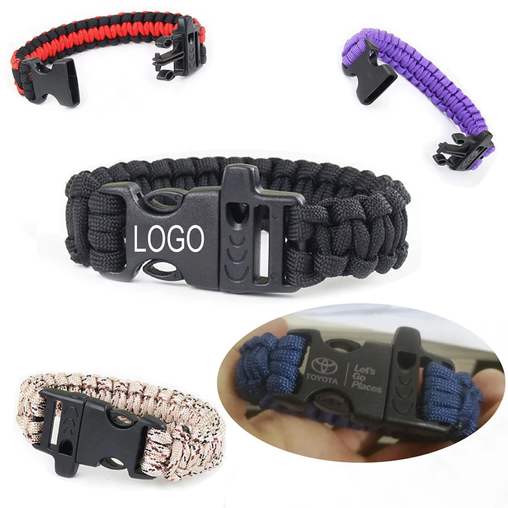 Paracord Survival Bracelet with Whistle 1