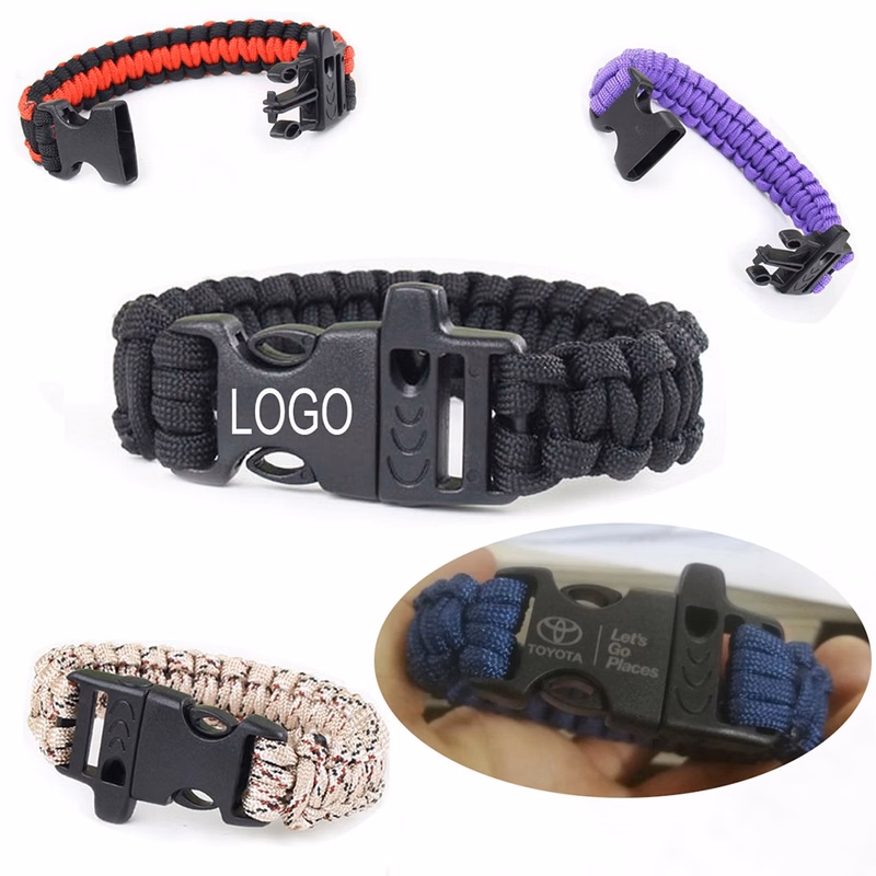 Paracord Survival Bracelet with Whistle