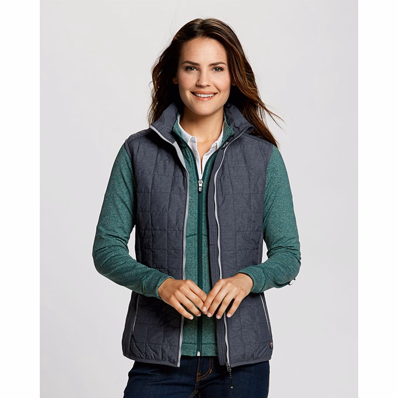 Cutter & Buck Rainier Recycled Insulated Puffer Womens Full Zip Vest