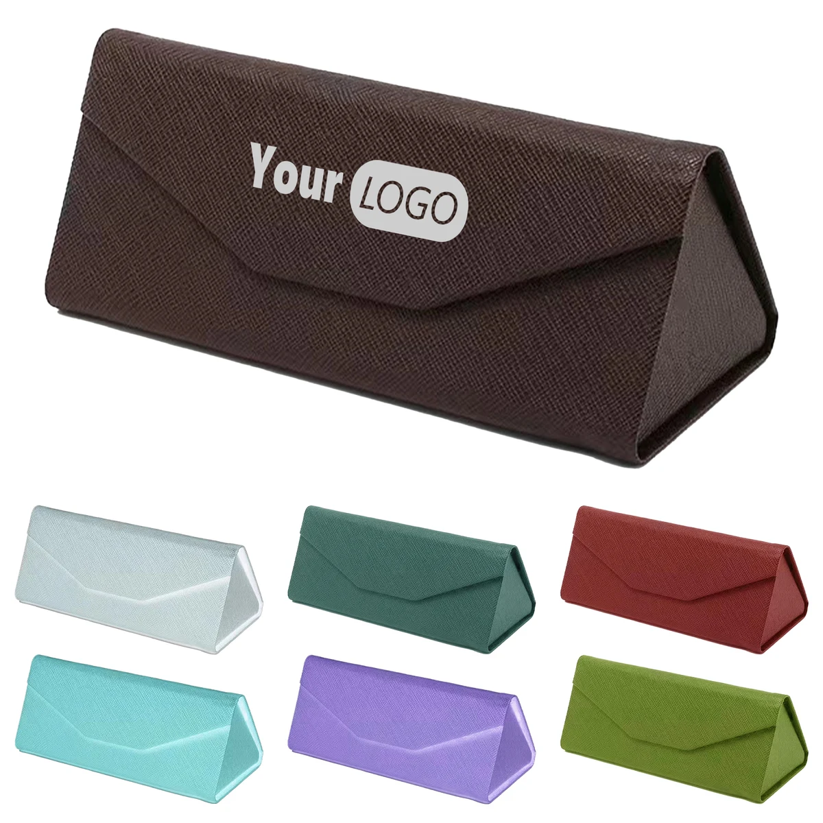 Polyurethane Compact Foldable Eyeglass Case 1