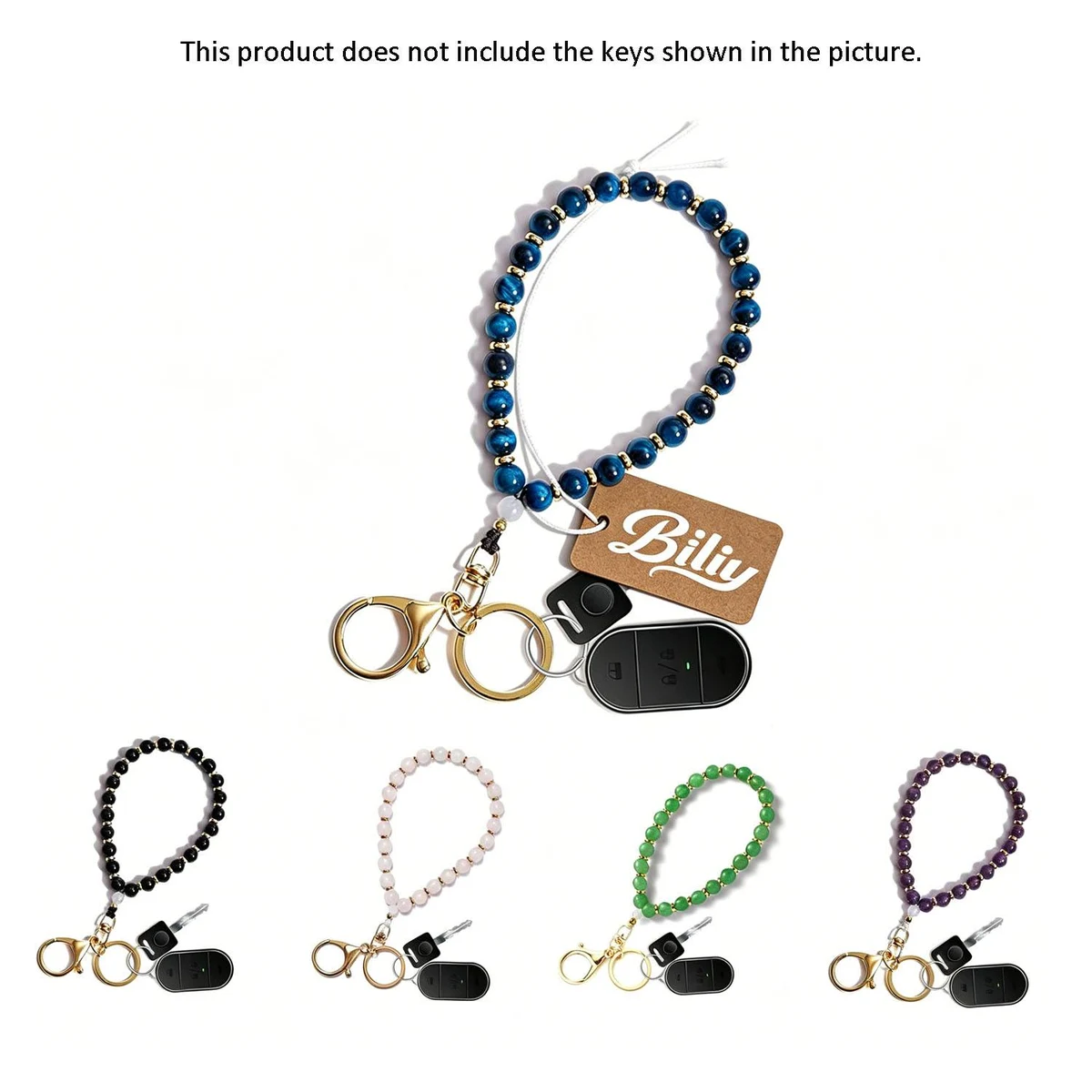 Beaded Car Key Chain Bracelet for Women 1