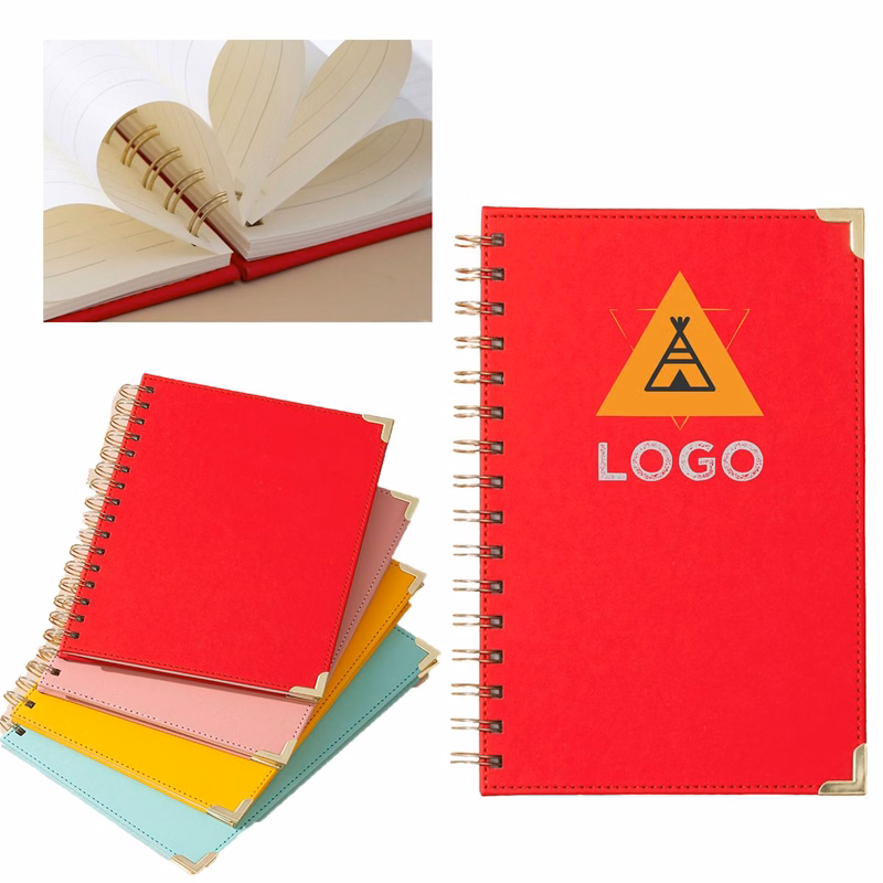 Custom Multi-Color Logo A5 Spiral Notebook