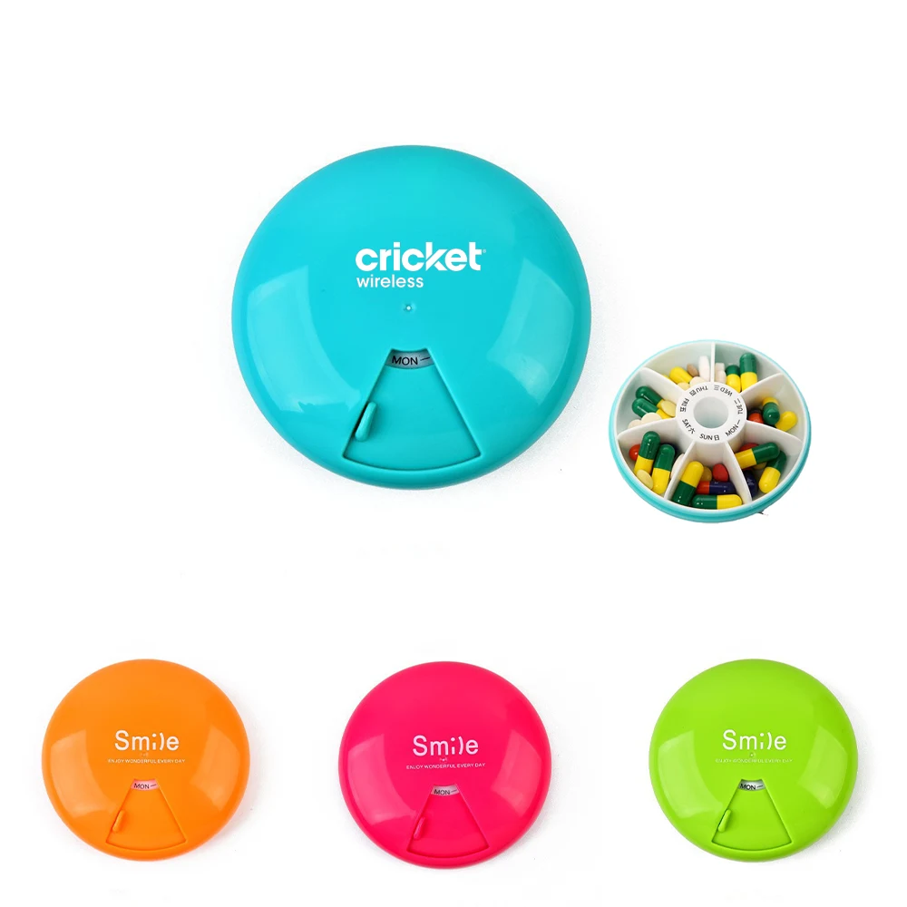 7 Day Weekly Round Pill Organizer 1