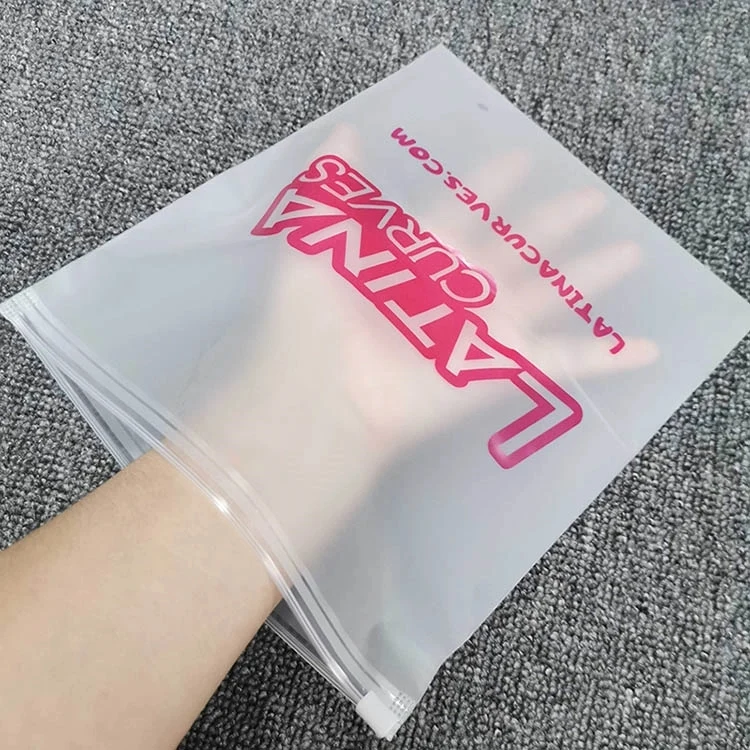 Frosted Reclosable Zipper Bags - 25 x 30 cm 1