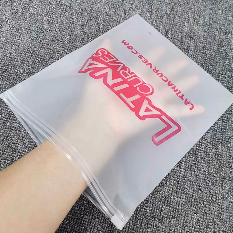 Frosted Reclosable Zipper Bags - 25 x 30 cm