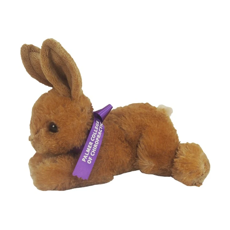 8" Bitty Bunny with ribbon and one color imprint 1