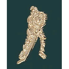 Hockey Metal Chenille Letter Insignia Pin 1