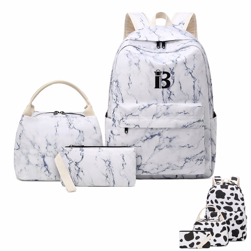 3 pcs Nylon Waterproof Backpack Set