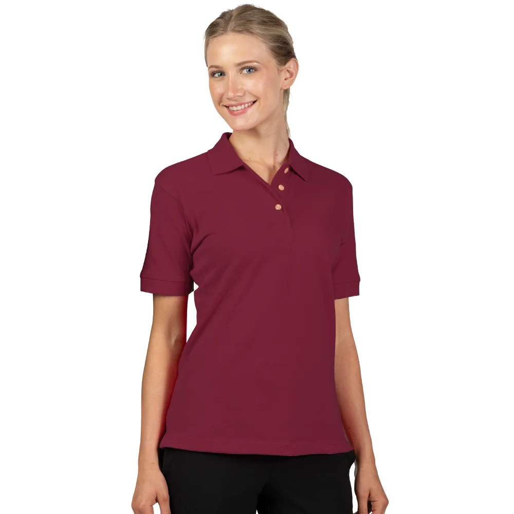 Ladies' 100% Cotton Pique Polo 1