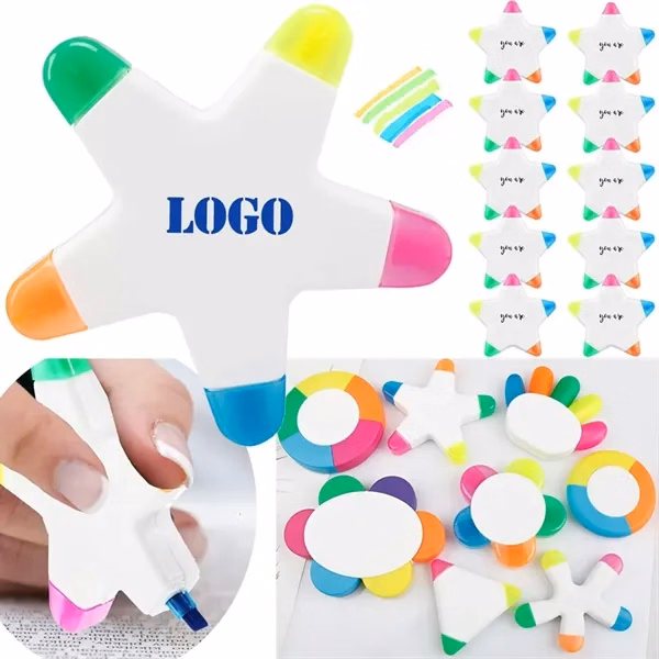 Five-pointed Star Highlighter for Office, School and Events
