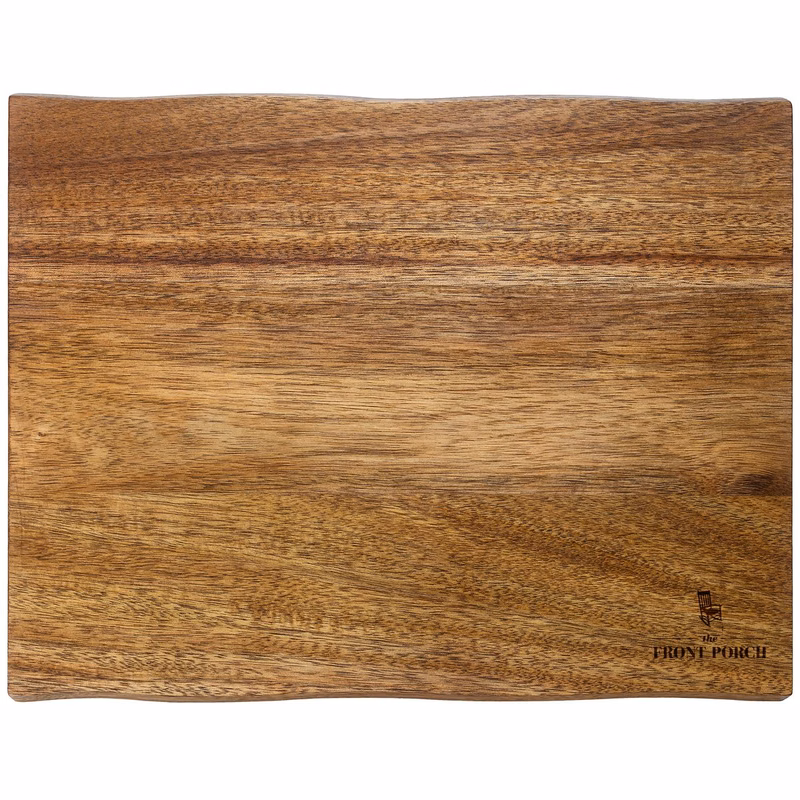 13" Acacia Charcuterie Board with Natural Style Edges