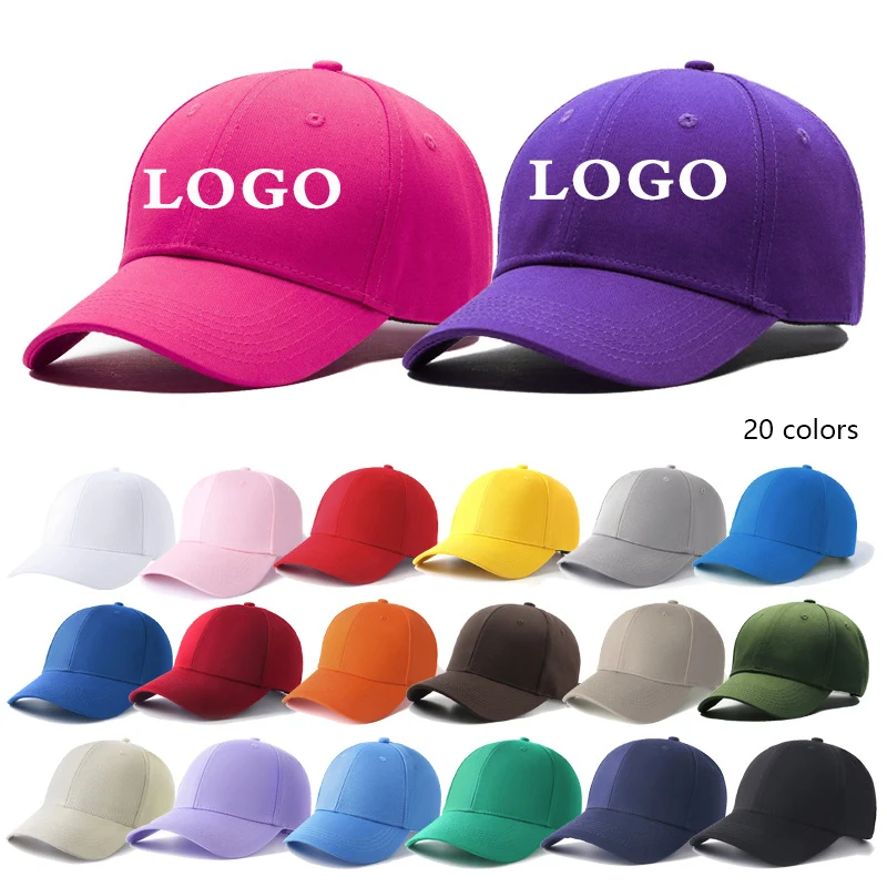 6 Panel Structured Cotton Twill Baseball Cap 1