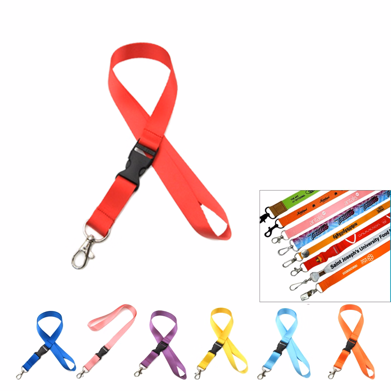 Thickened Exhibition ID Card Lanyard with Safety Buckle