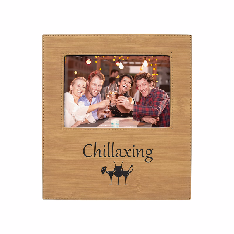 5" x 7" Bamboo Leatherette Photo Frame