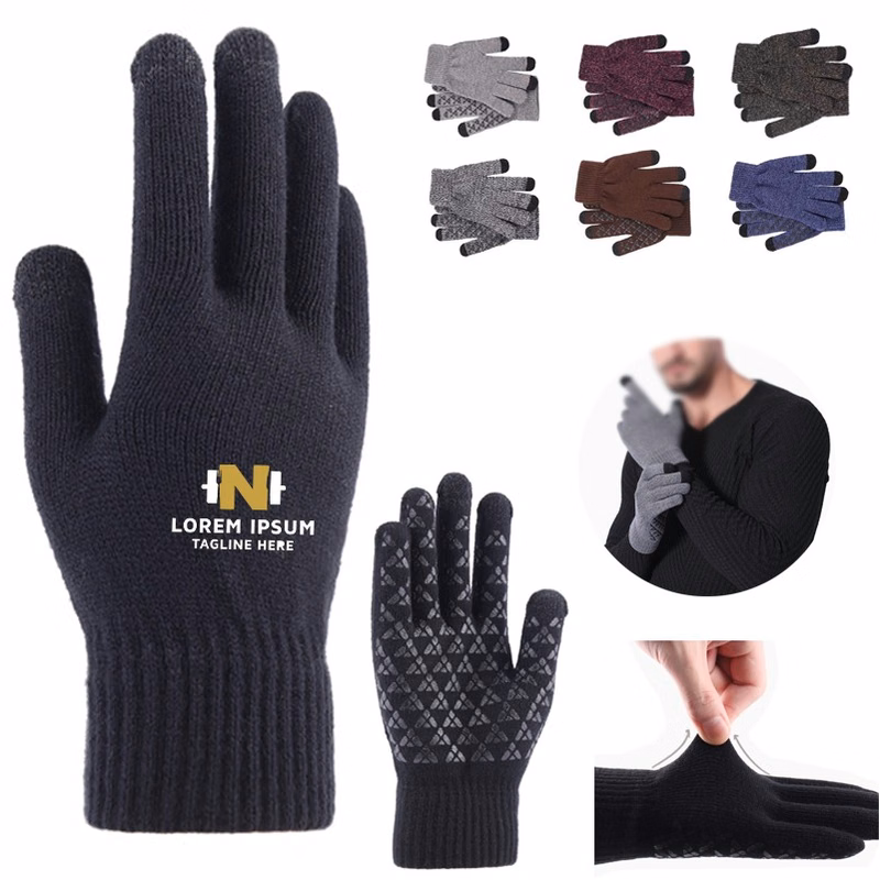 Custom Unisex Knit Touchscreen Gloves