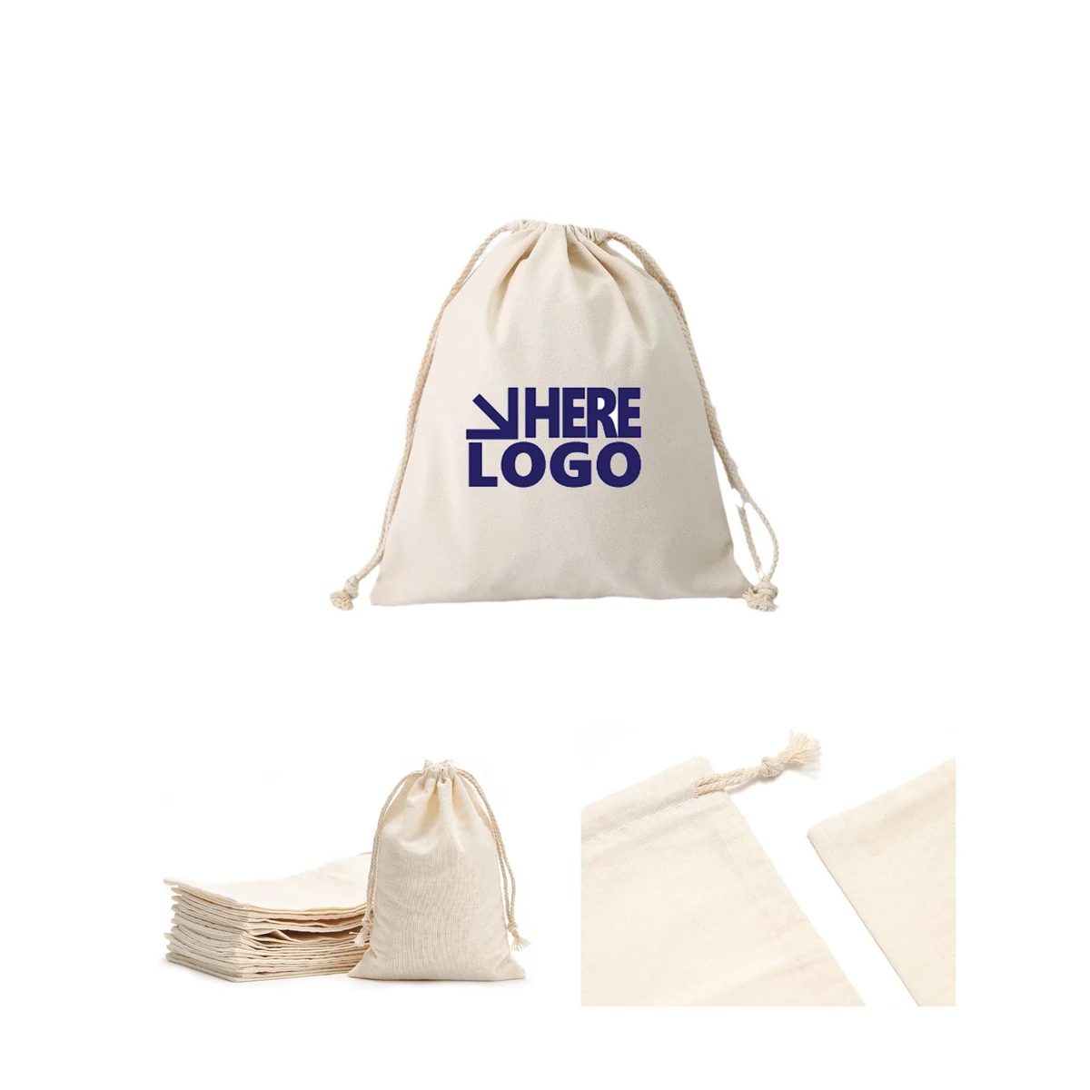 Multifunctional Canvas Drawstring Bags 1