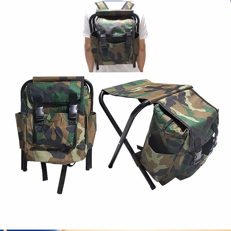 Outdoor Camouflage Folding Large-Capacity Sketch Chair