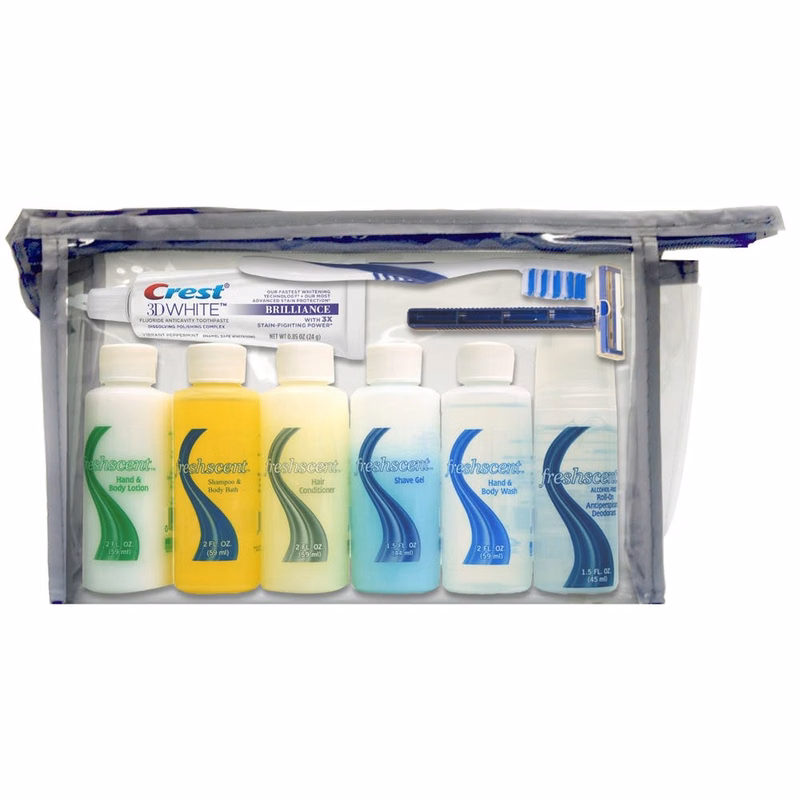 Unisex Hygiene Emergency Kit - 9 Pieces TSA Compliant