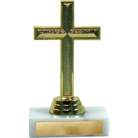 Gold Cross On Marble Base 1