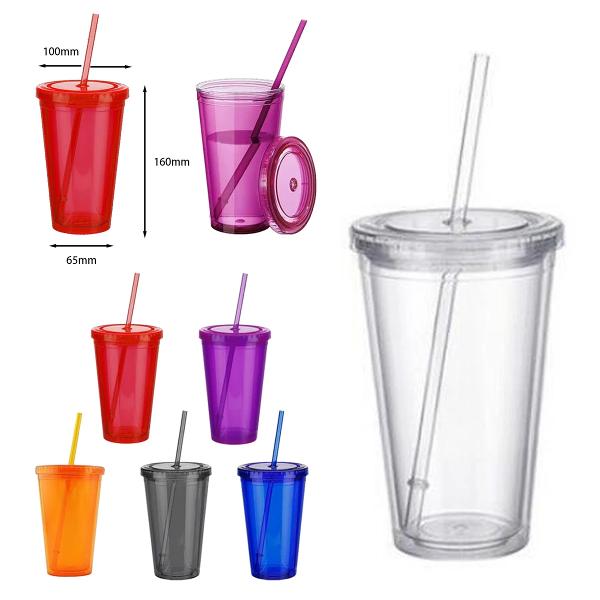 15 Oz. Double Wall Plastic Cup 1