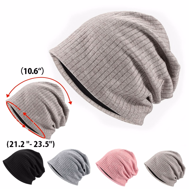 Women and Men Cuffed Skull Cap Slouchy Beanie Hat
