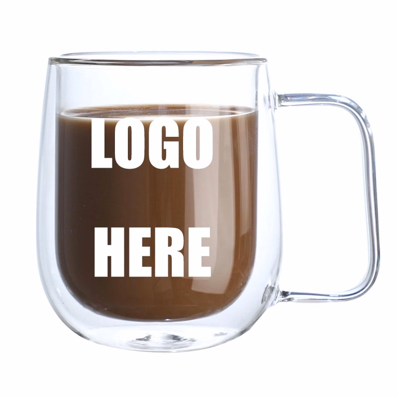 Custom 8.5 OZ Double Wall Insulated Glasses Espresso Cups