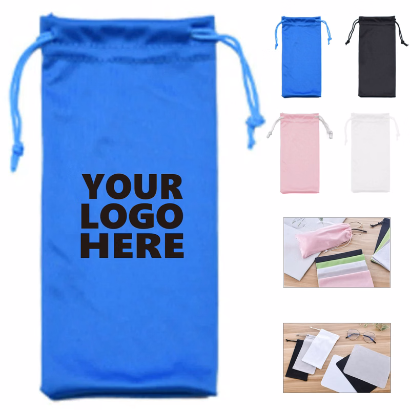 Microfiber Soft Drawstring Eyeglasses Pouch Case