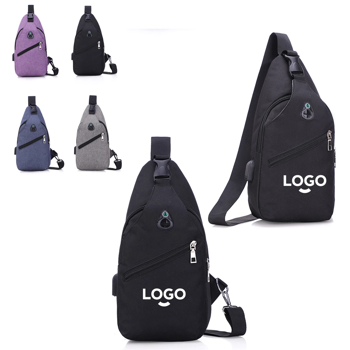 Simple Men's Chest Bag 1