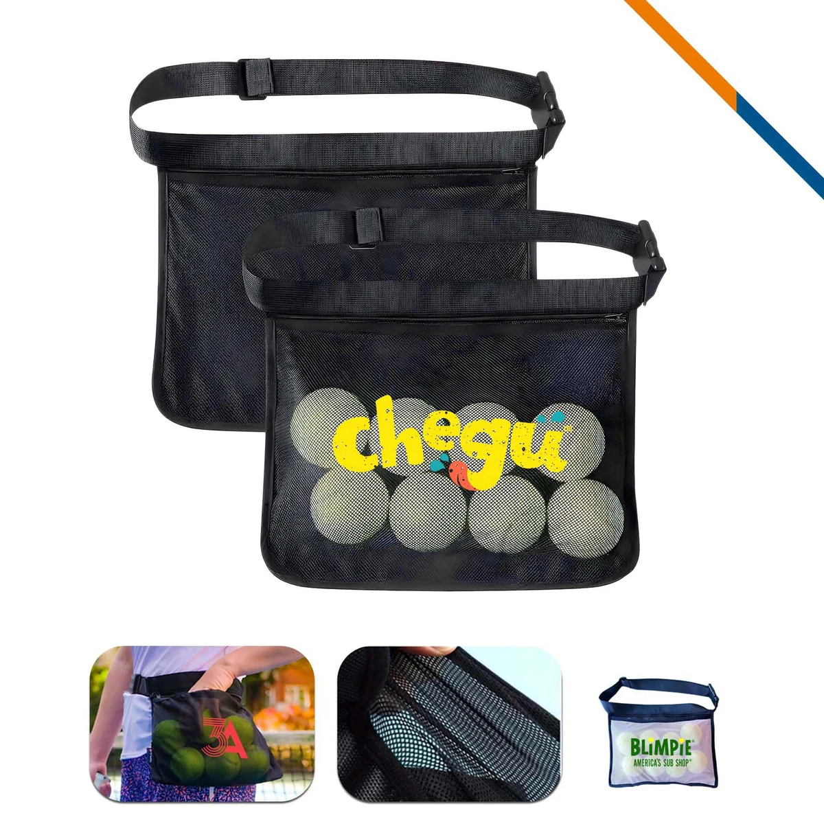 CourtSack Mesh Golf Ball Waist Bag 1