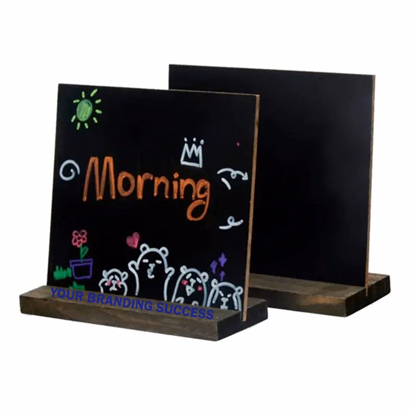 Wooden Message Board With Display Base