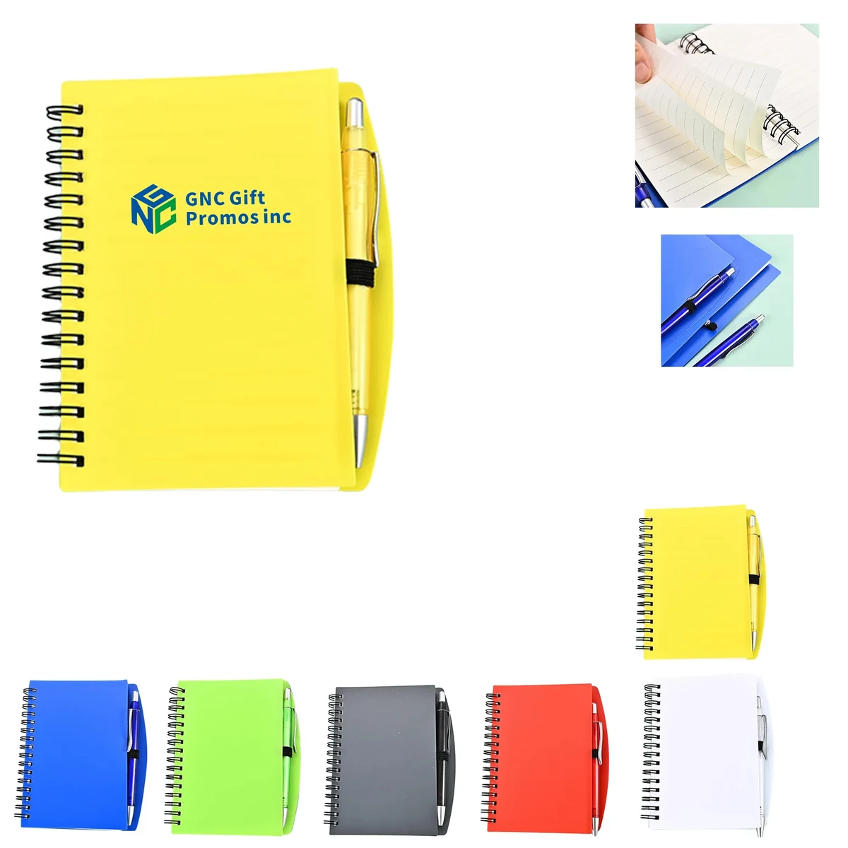 A6/A5 Basic Matte Cover Spiral Notebook with Pen 1